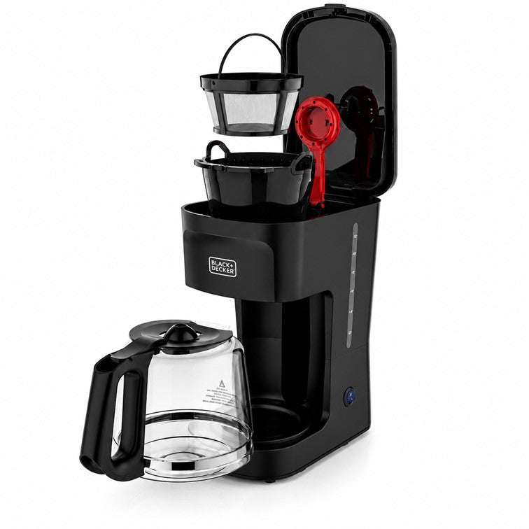 Cafetera Eléctrica Black + Decker Vortex de 12 Tazas con Filtro CM0021