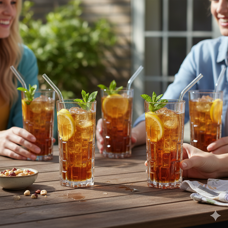 Set X6 Piezas Vasos Altos Línea Etna de Cristalería Italiana 27438020006