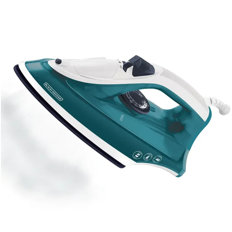 Plancha de Ropa a Vapor TrueGlide Azul Cerámica Black+Decker IRBD365