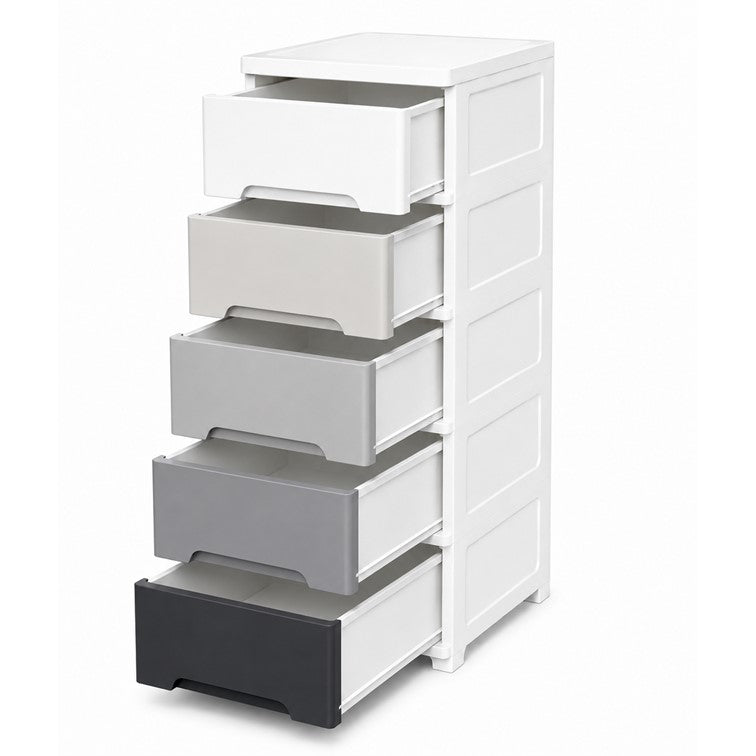 Cajonero Portofino Armaty de 5 Gavetas Colores Grises