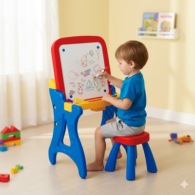Escritorio Tablero 2 en 1 Pizarra con Silla Infantil Niño Armaty 10109105128