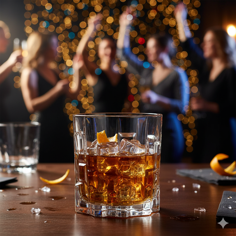 Set X6 Piezas Vasos Cortos Línea Etna de Cristalería Italiana 27438020006