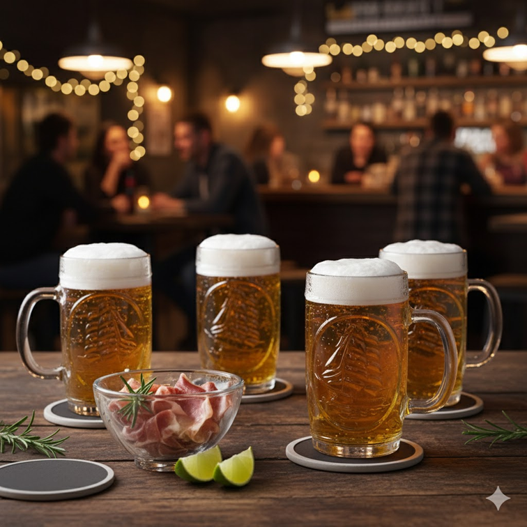 Set X4 Unidades Jarro Velero Cervecero Cristar 0815CLPR