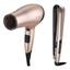 Combo Plancha de Cabello Remington + Secador Rose Gold D3015-S1520