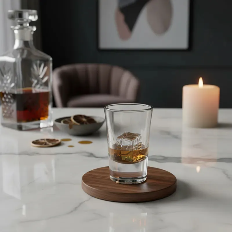 Set X6 Copas Shot Aguardiente Barman Cristar 0630AL96