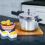 Olla  A Presión Aluminio Home Elements 7 Litros Tapa En Acero