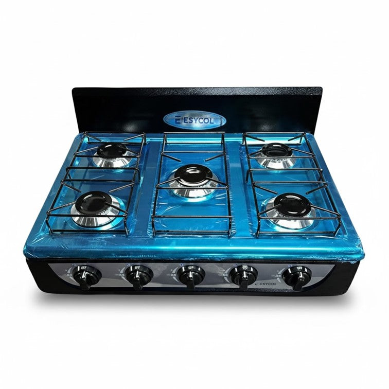 Estufa de Sobremesa en Acero Inoxidable Esycol de 5 Puestos E-105