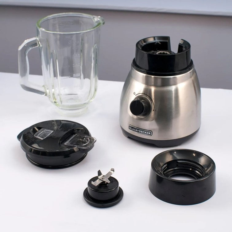 Licuadora Tricuadora Black + Decker de 750W en Acero Inoxidable BL1650S