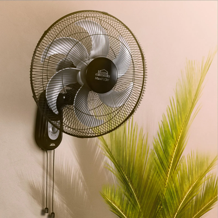 Ventilador Home Elements MaxiFlow de Pared 16" Pulgadas HEMFW6P-16N