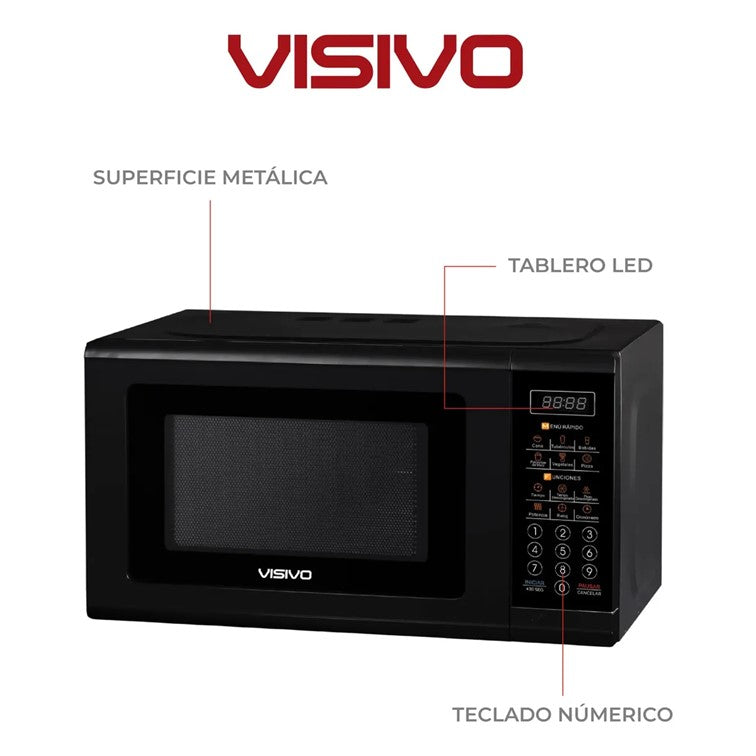 Horno Microondas Visivo de 20 Litros Negro VMO-D07BL2