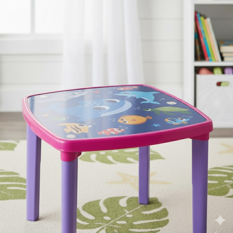 Mesa Infantil Armaty Decorada Océano