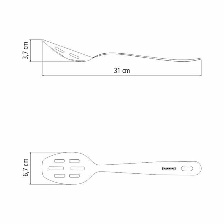 Cuchara Tramontina Extrata para Arroz Perforada en Acero Inoxidable 63815/321