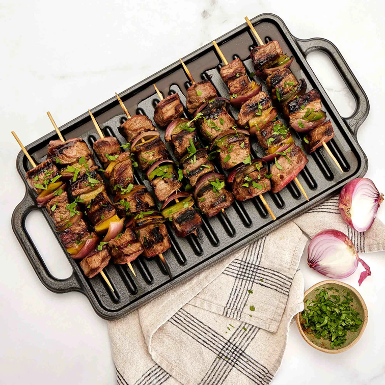 Plancha Reversible para Asar de Hierro Fundido Victoria 33 X 21 Cm