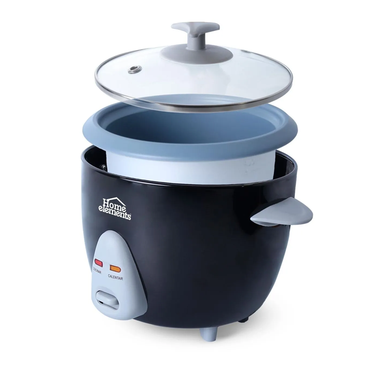 Olla Arrocera Home Elements de 1,0 Libra Negra HEAR-10N