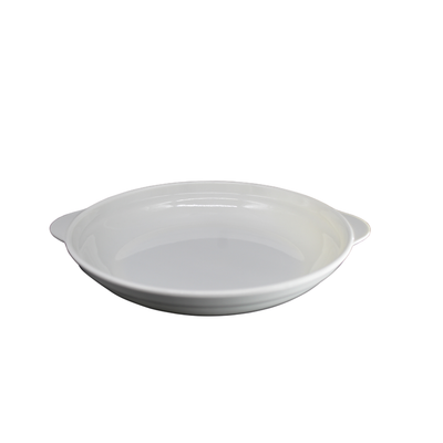 Plato Redondo Mediano C/ASA Blanco Sabana  P1067BL