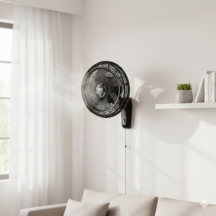 Ventilador Samurai Silence Force Maxx de Pared Negro 5861036468