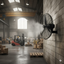 Ventilador Industrial de Pared Kalley de 24" Negro K-VAP24W