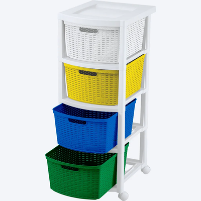 Cajonero Apariencia Rattan Rimax 4 Gavetas Aventure Niño 14006