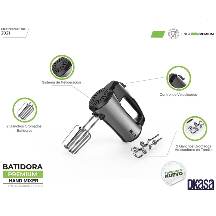 Batidora de Mano Premium Hand Mixer Dkasa HM112