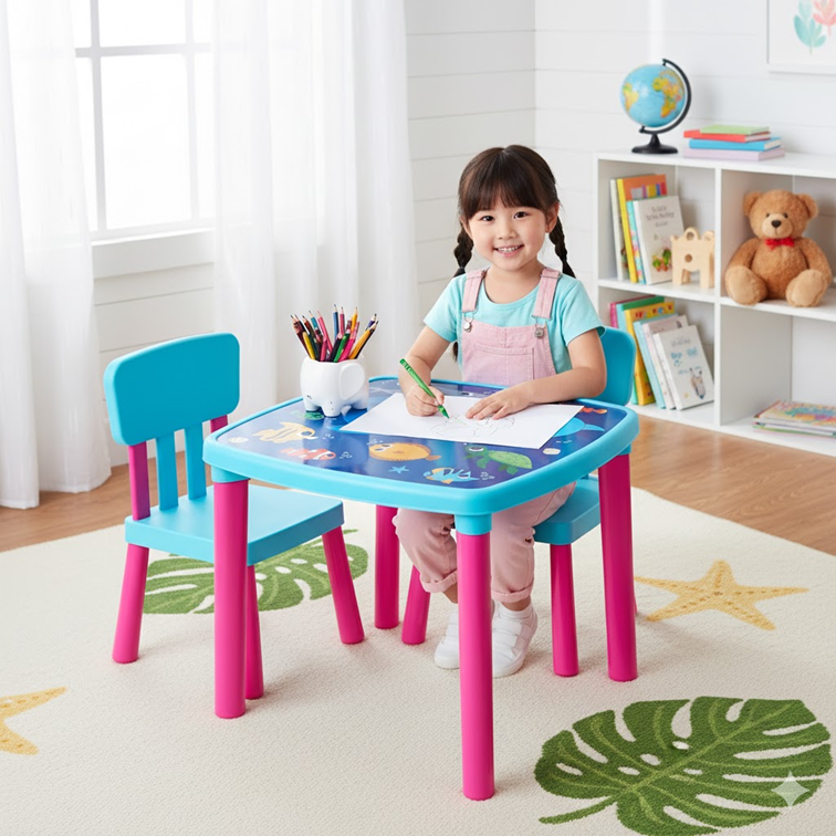 Mesa Infantil Armaty Decorada Océano