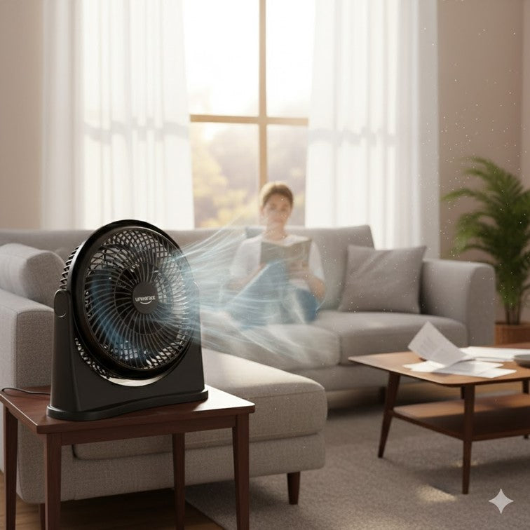 Ventilador Pequeño Universal 8'' Negro Plástico L71300