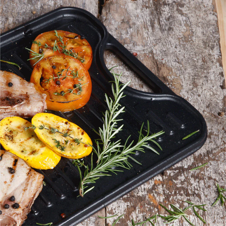Plancha Reversible para Asar de Hierro Fundido Victoria 47 X 25 Cm