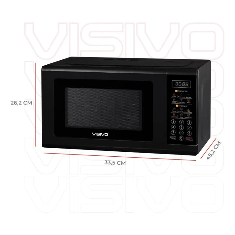 Horno Microondas Visivo de 20 Litros Negro VMO-D07BL2