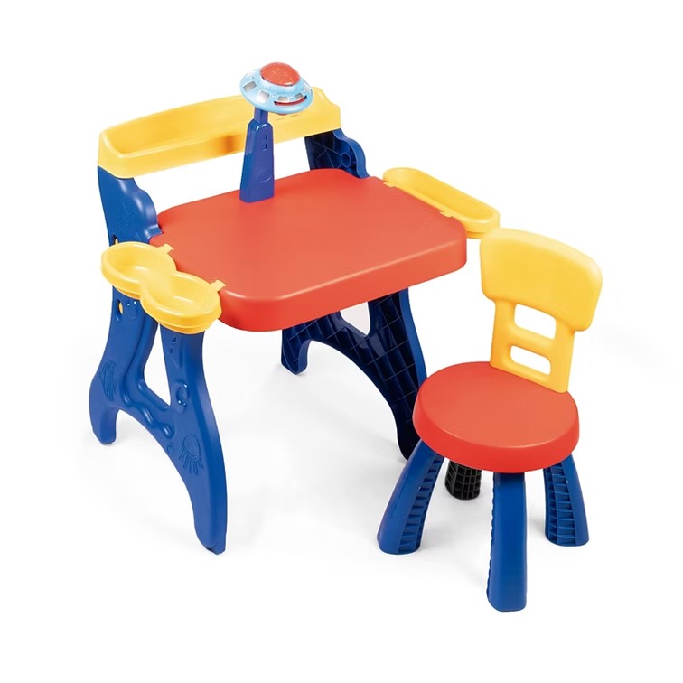 Escritorio Mesa Proyector con Silla Infantil Niño Armaty