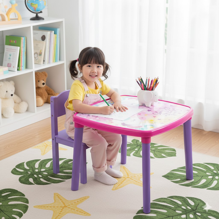 Mesa Infantil Armaty Decorada Unicornio