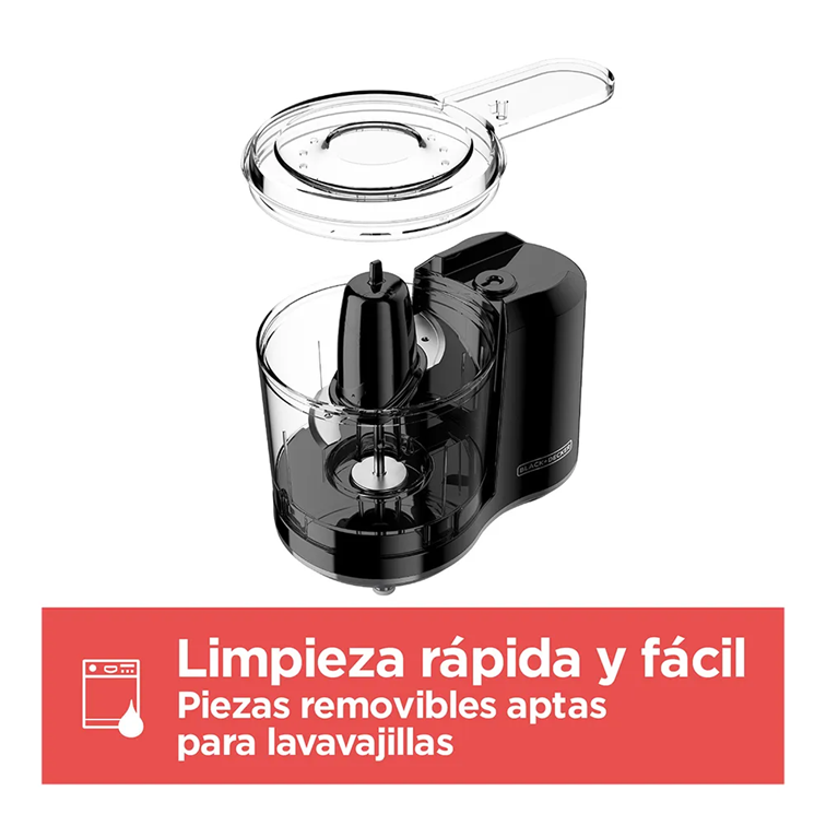 Picador de Alimentos Black+Decker One Touch 1.5 Tazas HC150B