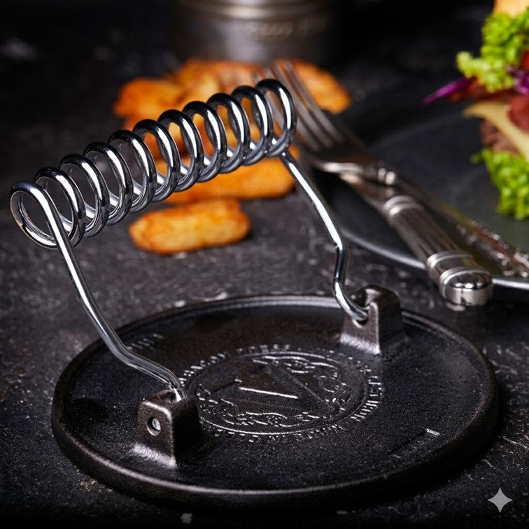 Prensa Para Hamburguesas Hierro Fundido Victoria de 16,5 Cm 36843