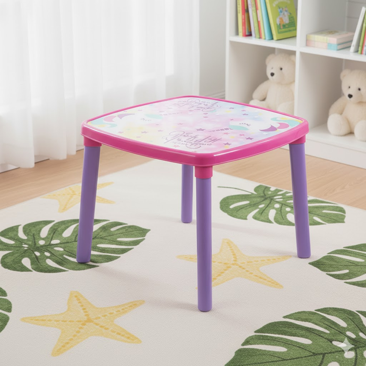 Mesa Infantil Armaty Decorada Unicornio