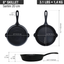 Combo Sartén de Hierro Fundido Victoria de 20 Cm + Mango de Silicona