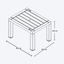 Mesa de Centro Rectangular Barú Rimax
