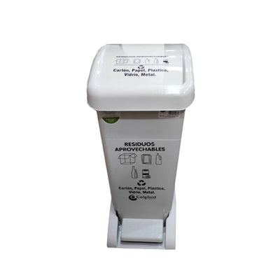 Papelera Rectangular Pedal 30 litros Colplast