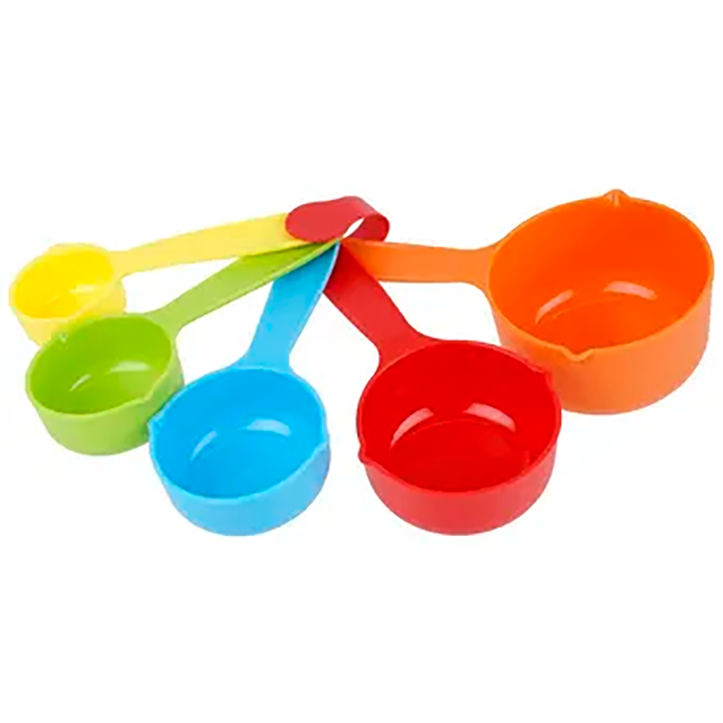 Tazas plásticas medidoras set x5