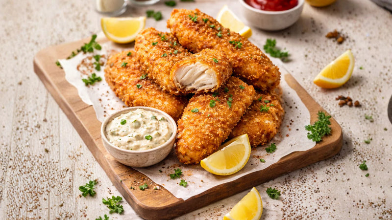 Bastones de pescado Apanado